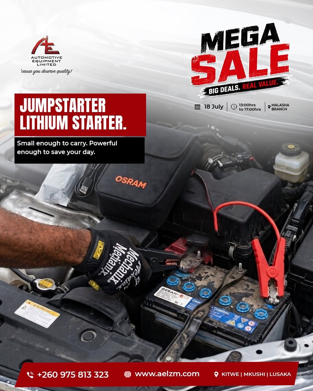 AEL jump starter social post