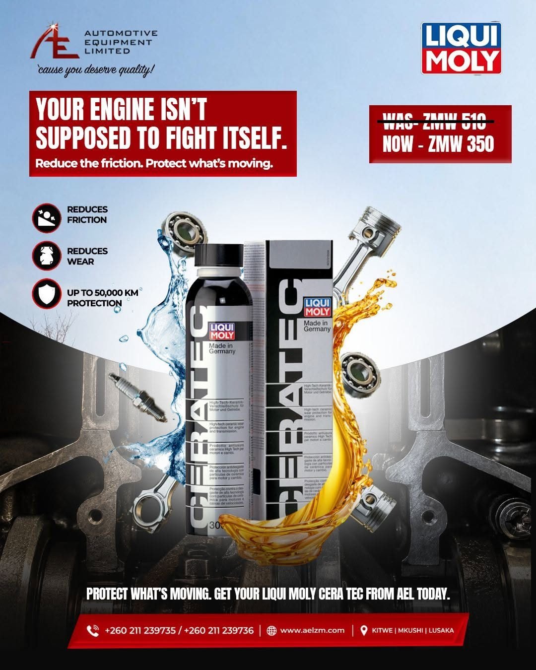 AEL × Liqui Moly campaign artwork